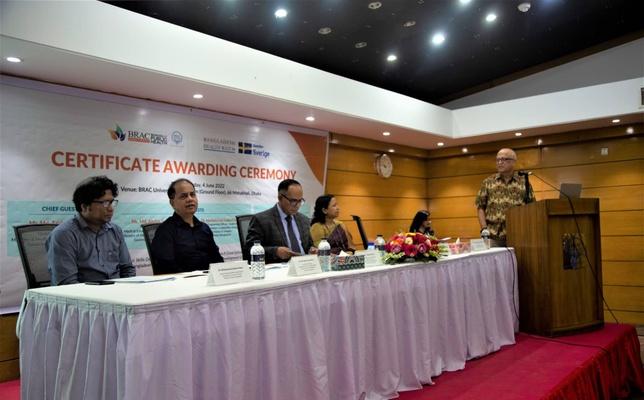 Short courses certificate giving ceremony